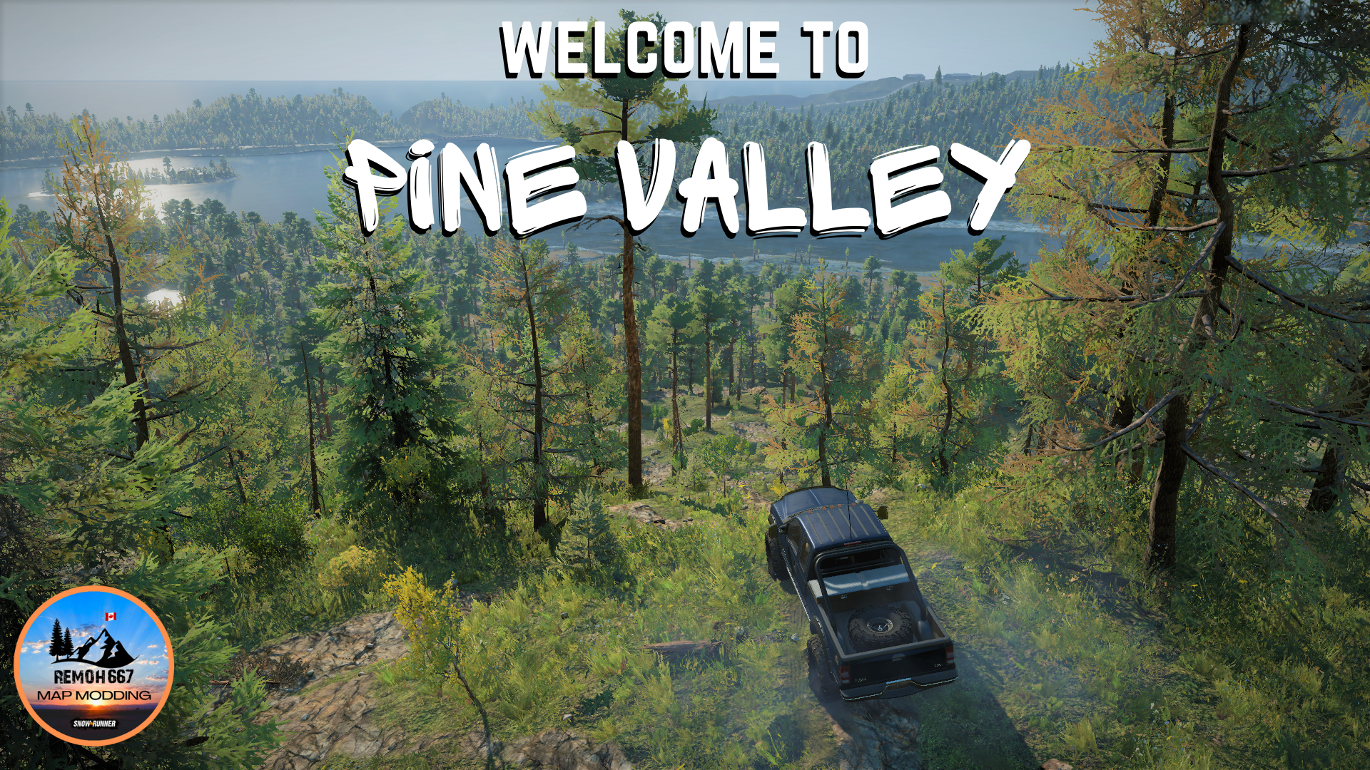Pine Valley — карта сообщества SnowRunner