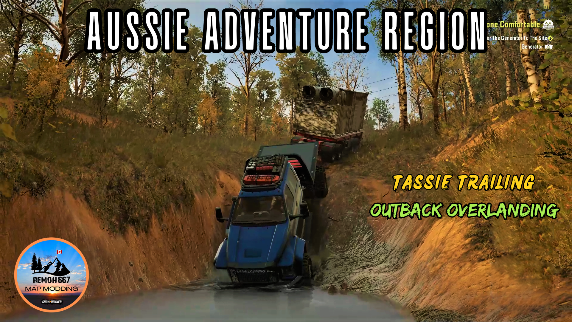 Aussie Adventure Region — карта сообщества SnowRunner