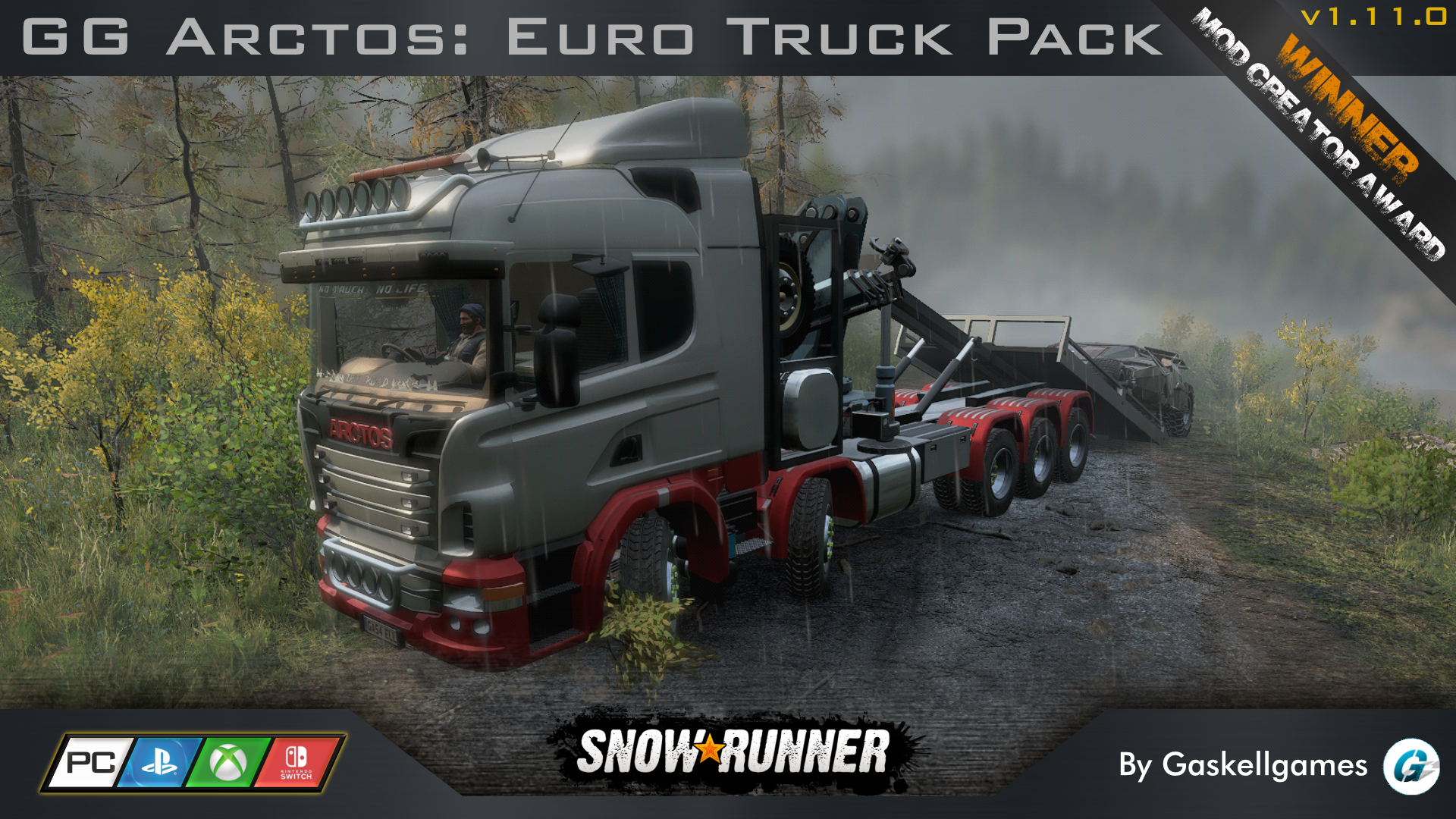 GG Arctos: Euro Truck Pack — мод SnowRunner с mod.io
