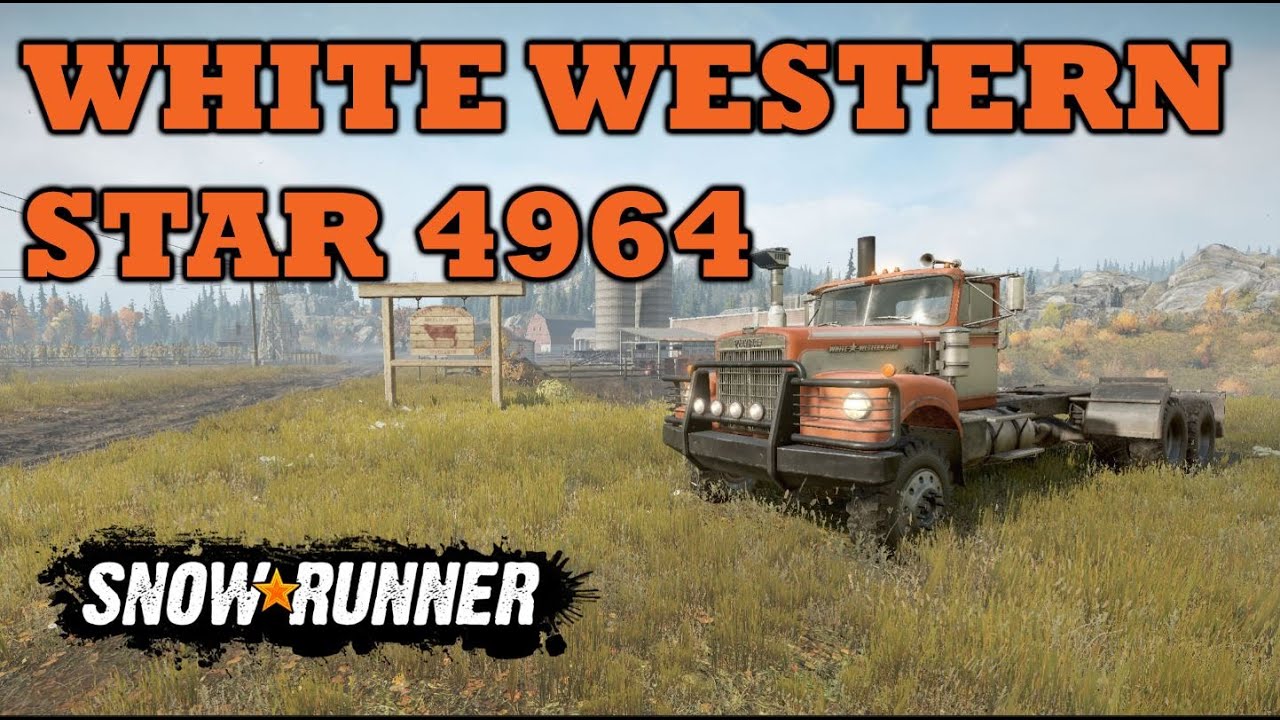 White Western Star 4964 — грузовик SnowRunner